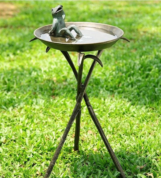 Birdbath - Cool Bathing Frog